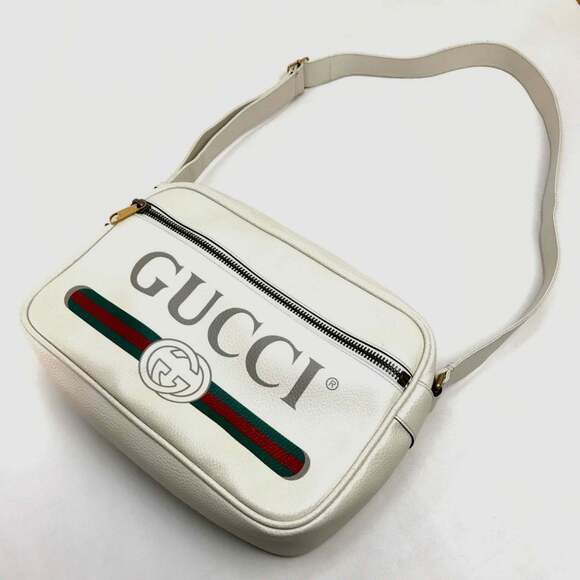 GUCCI White Messenger Shoulder Bag - Picture 4 of 13